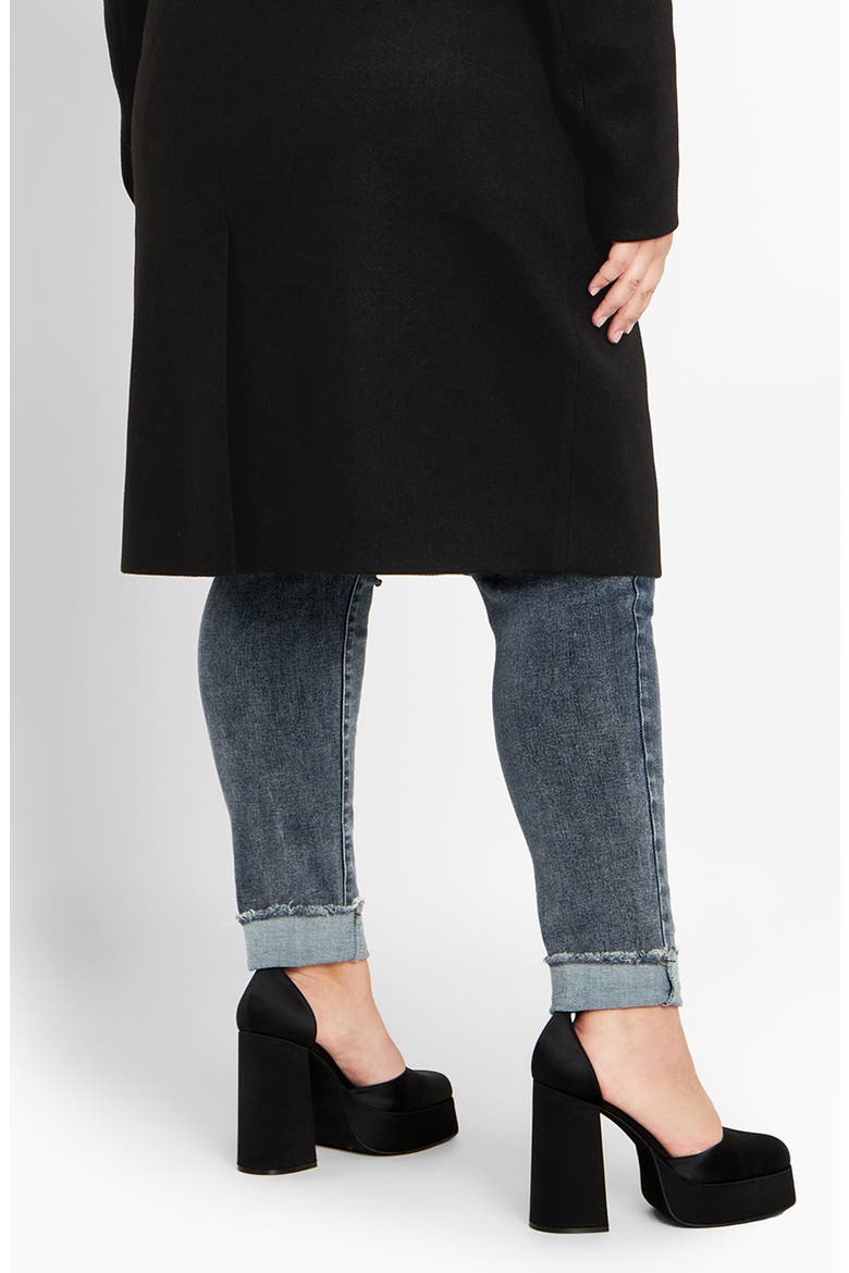 Callie Belted Coat, Alternate, color, BLACK