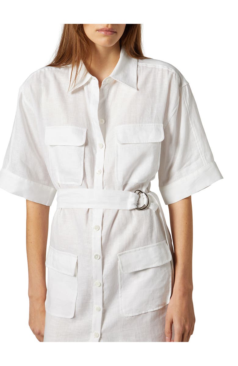Equipment Oriel Linen Shirtdress, Alternate, color,