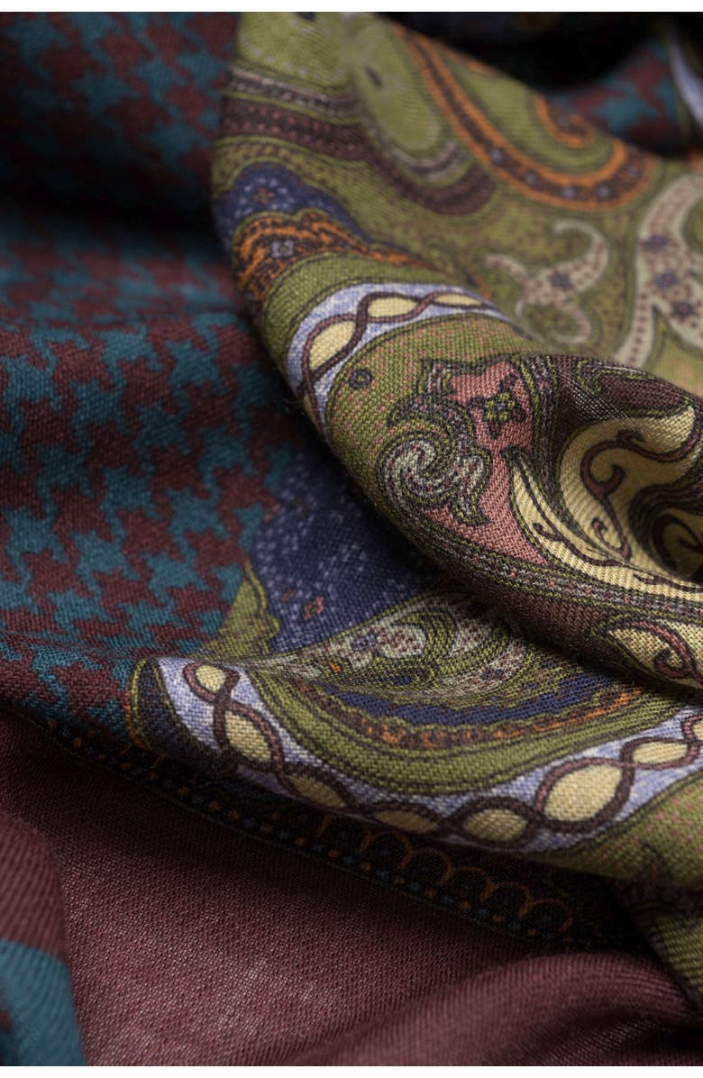 Elizabetta Aosta - Wool Scarf, Alternate, color, Olive Green