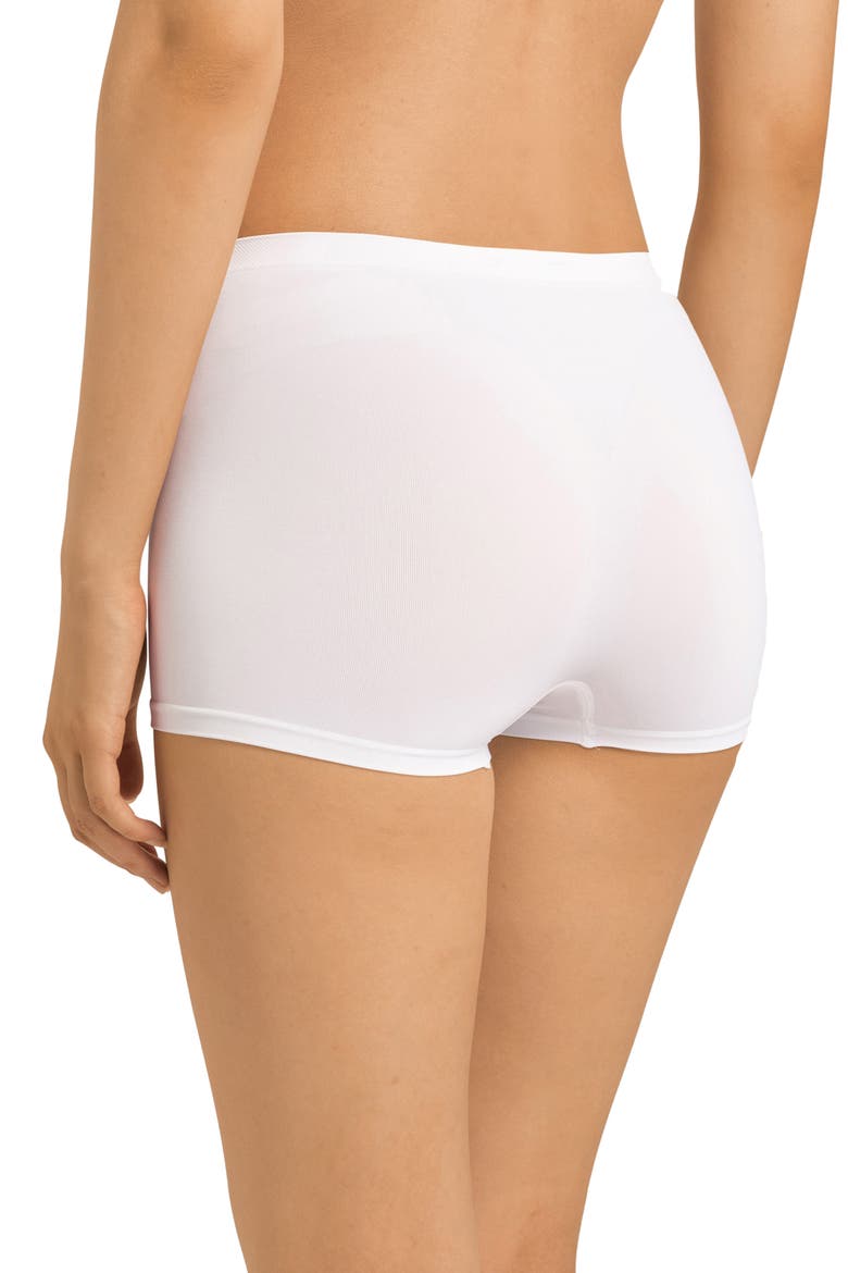 Touch Feel High Waist Boyshorts, Alternate, color, WHITE