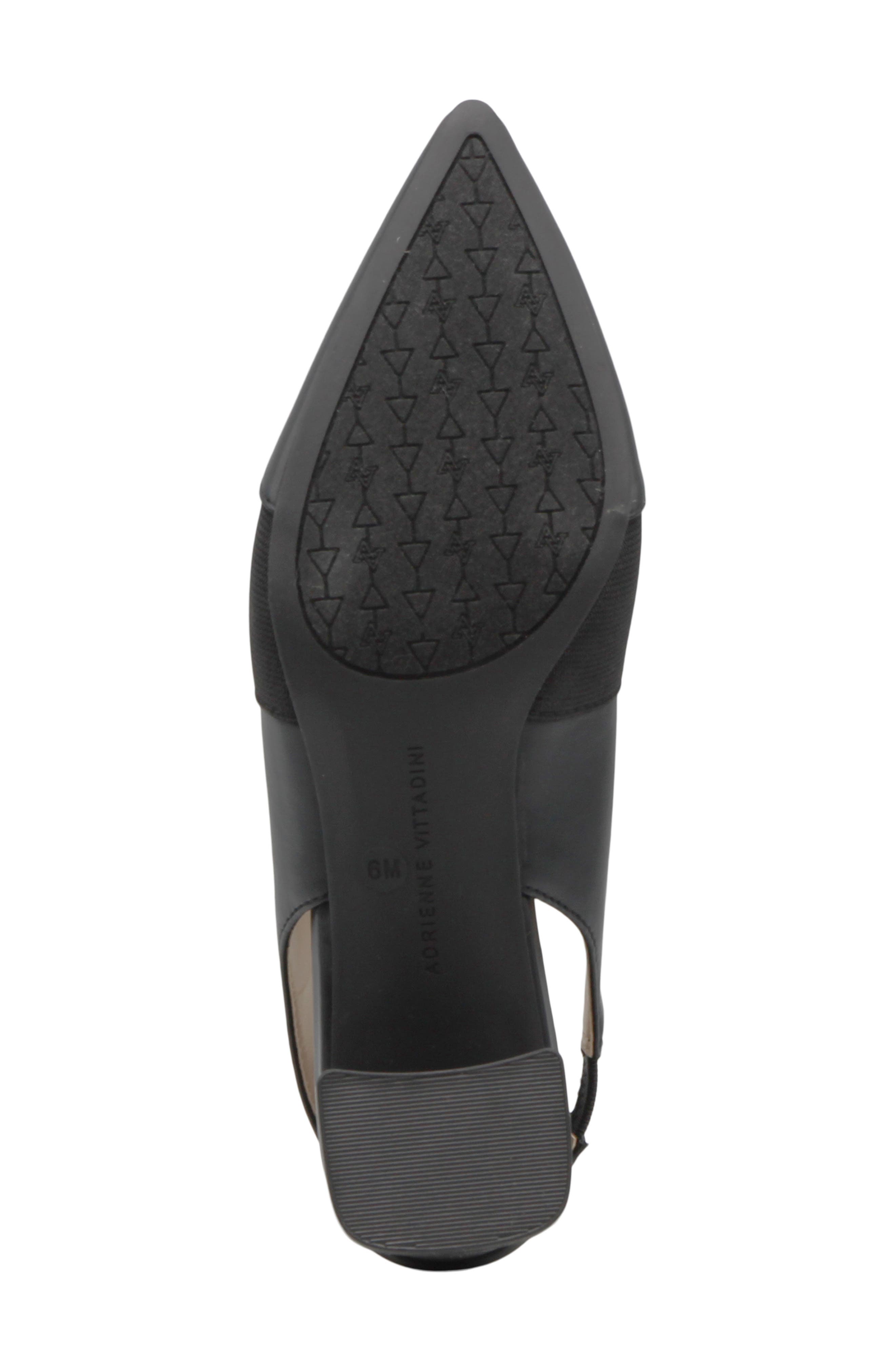 Adrienne Vittadini Seemona Slingabck Pump, Alternate, color, Black Sm