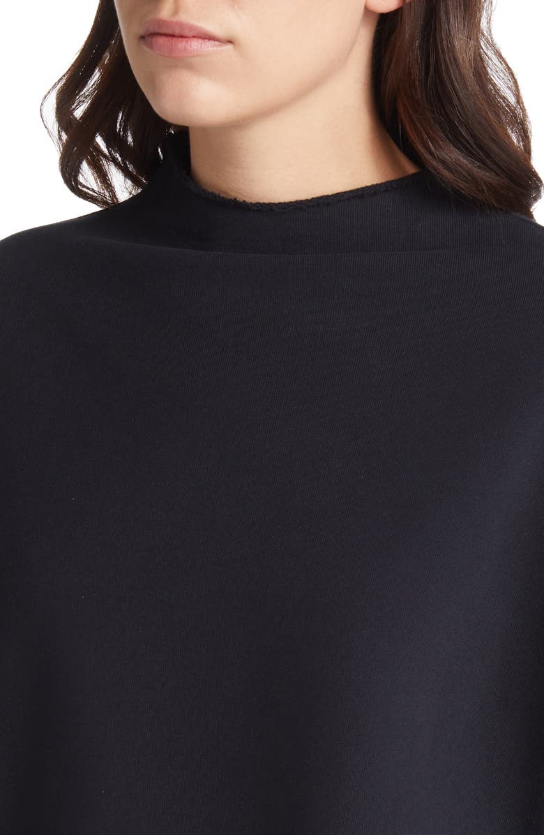 Frank 
Eileen Effie Funnel Neck Capelet Sweatshirt, Alternate, color, British Royal Navy