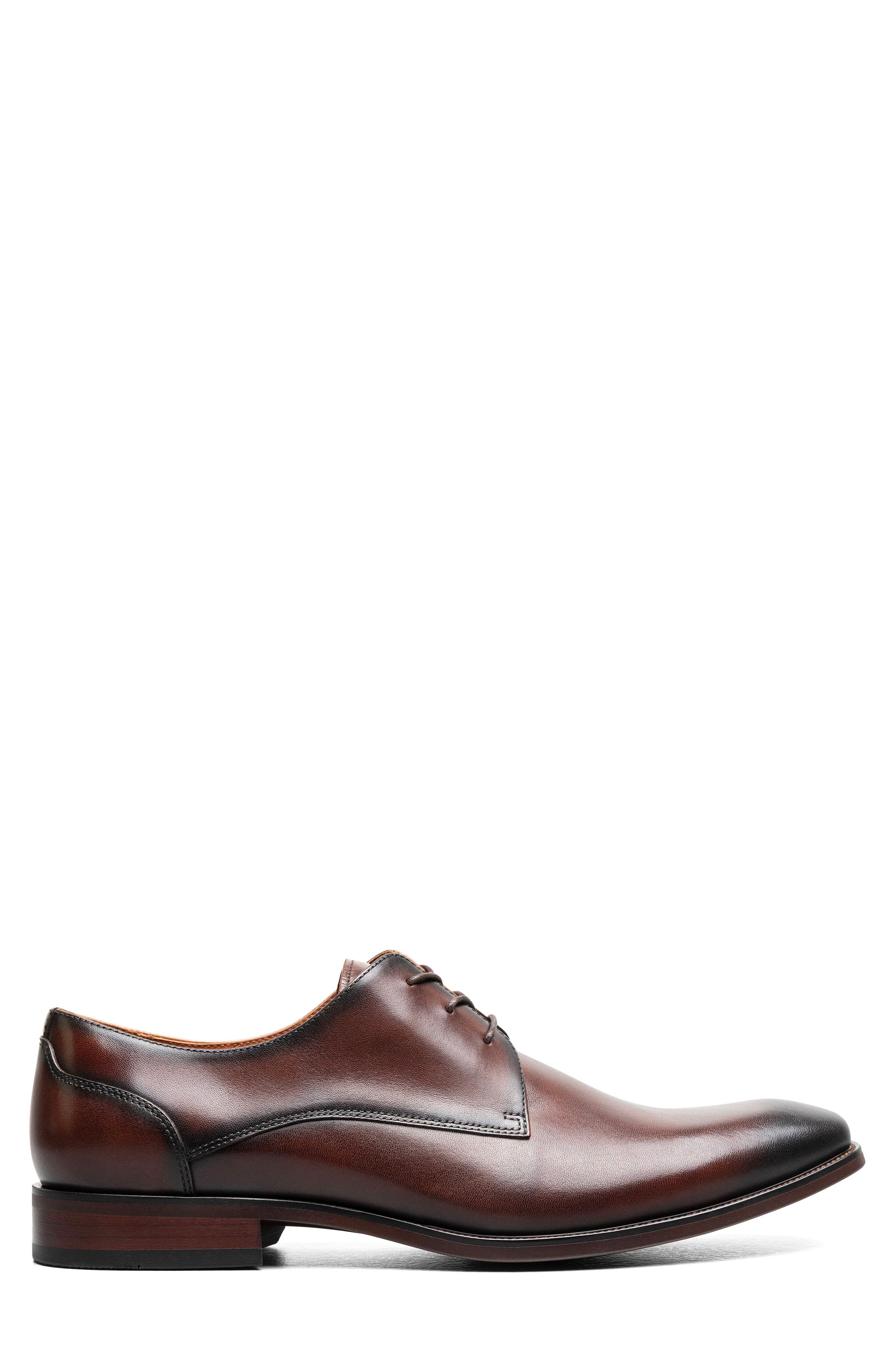 Sorrento Lux Plain Toe Derby, Alternate, color, BROWN
