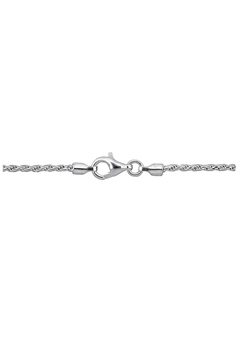 Sterling Silver 1.5mm Rope & 3mm Curb Chain Necklace, Alternate, color, SILVER