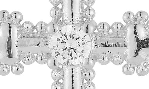 Sphera Milano Cross Drop Earrings In Silver
