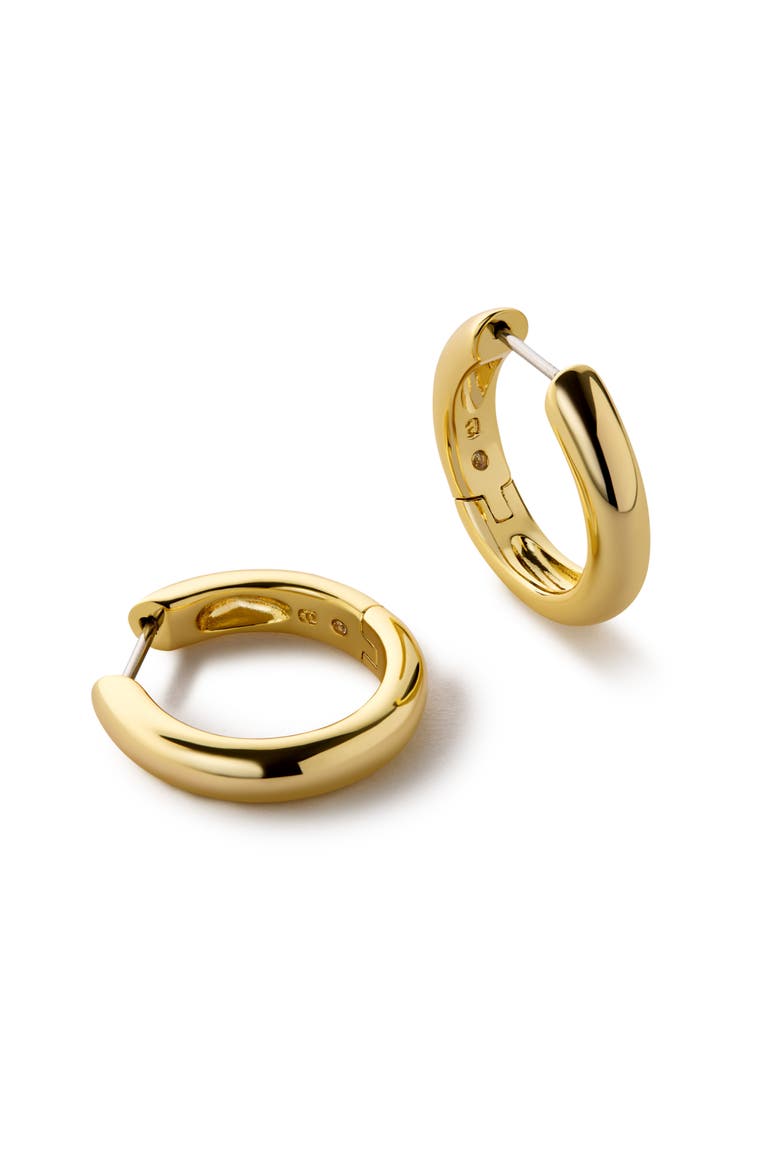 Gold Hoop Earrings - Giulia Medium, Main, color, Gold