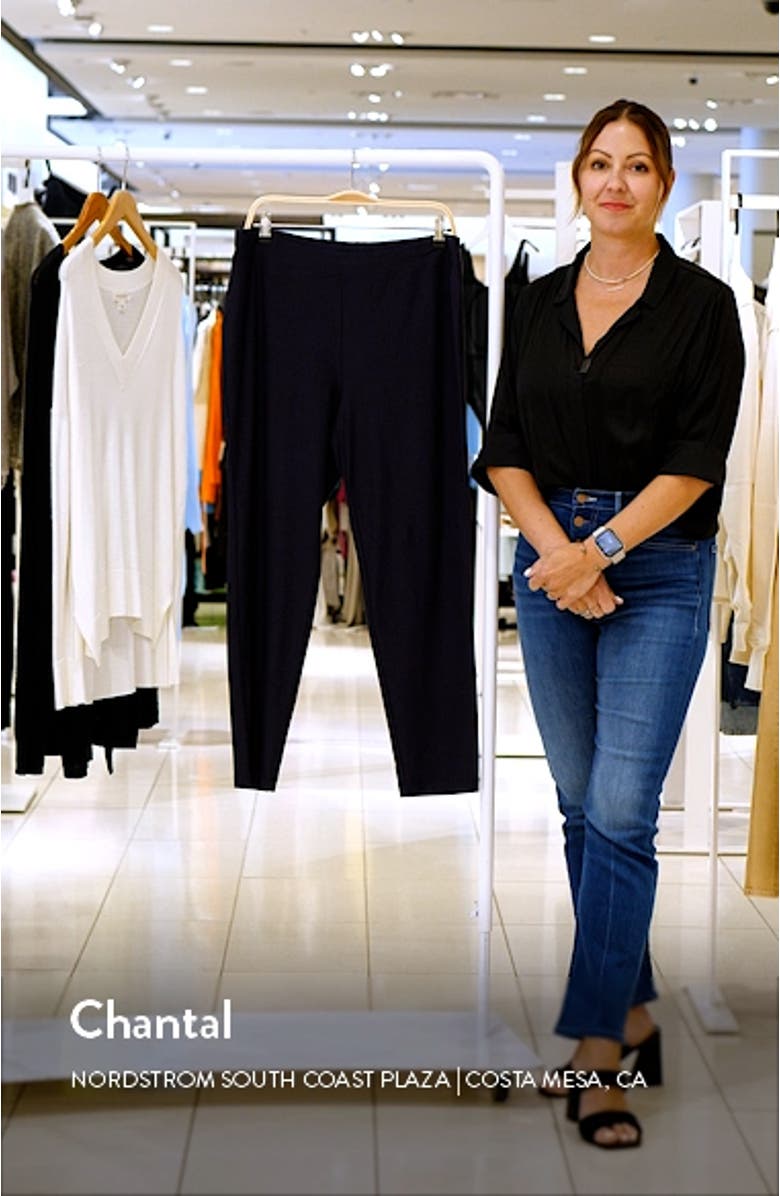 Slim Ankle Stretch Crepe Pants