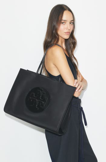 Ella Patent Nylon Tote