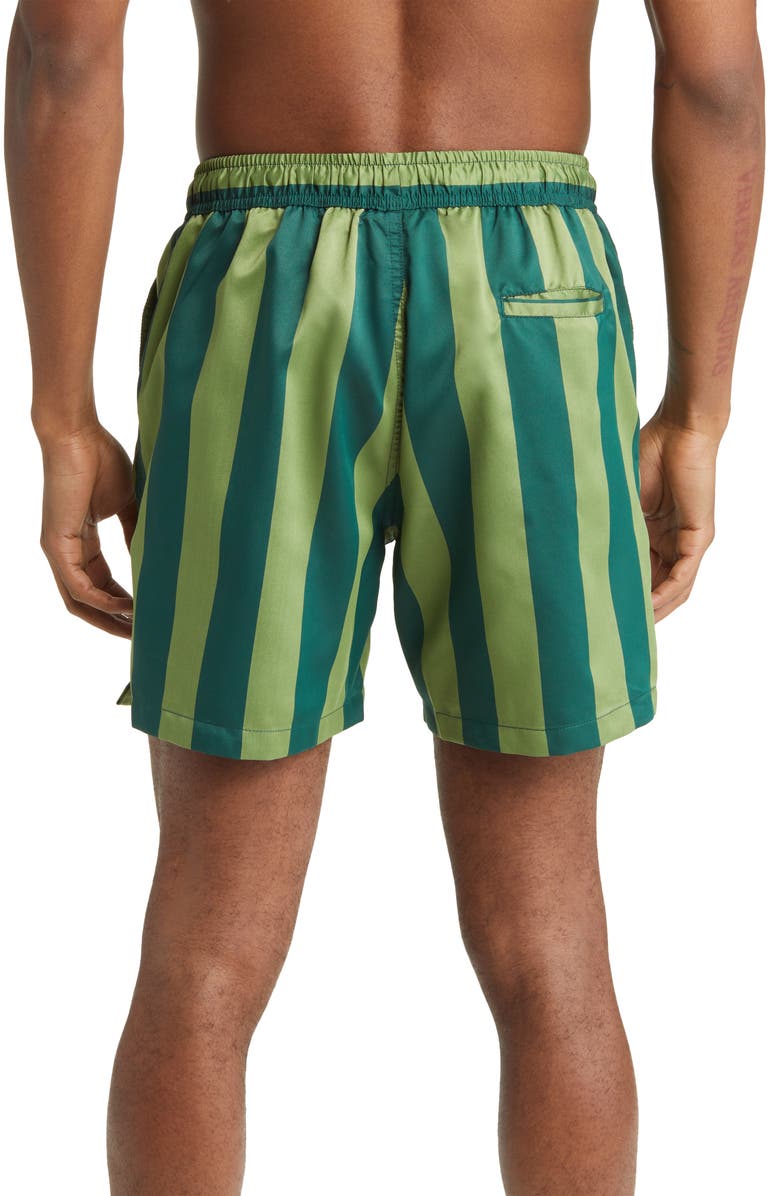 FORET Away Stripe Swim Trunks, Alternate, color, 