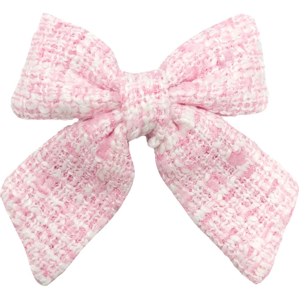 Bits & Bows Tweed Girls' Hair Bow Barrette In Multi