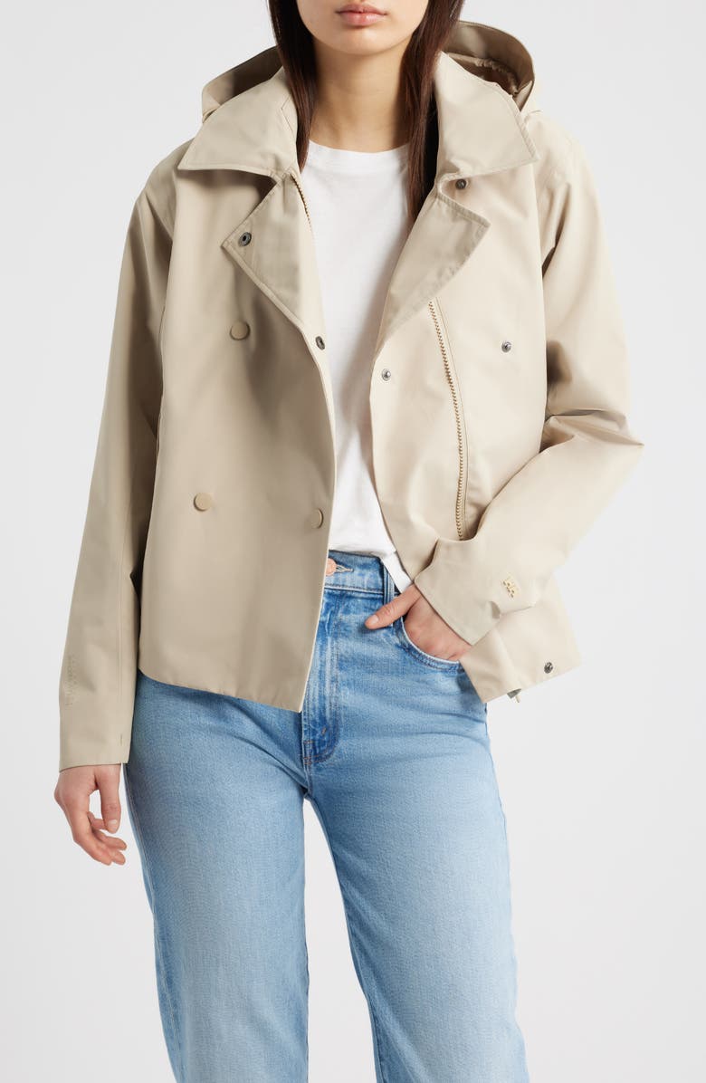 Helly Hansen Avenue Short Trench Coat, Alternate, color, Khaki