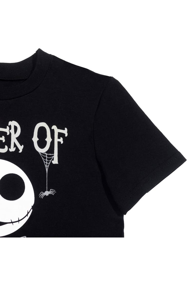 Nightmare Before Christmas Halloween 2-Piece T-Shirt and Shorts Set, Alternate, color, Black Grey Jack