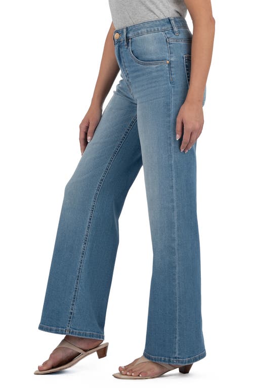 Kut From The Kloth High Waist Wide Leg Jeans In Dense
