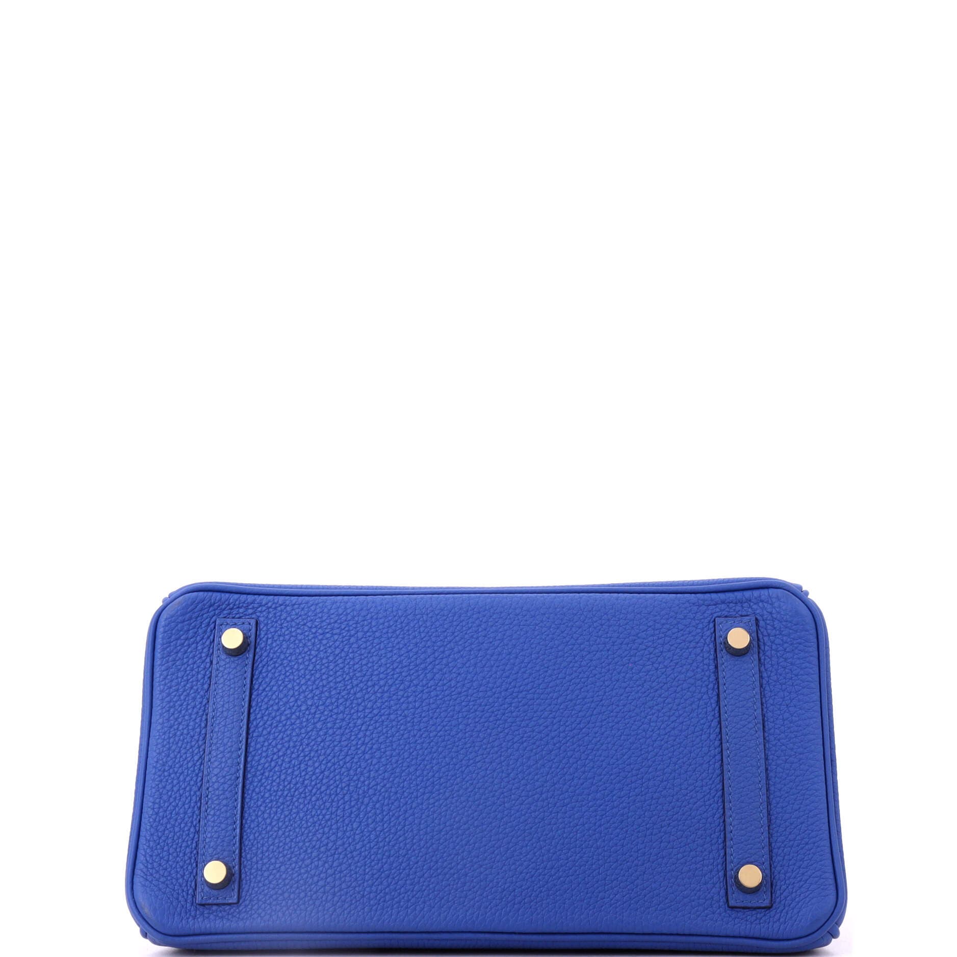 Pre-Owned Hermes Birkin Handbag Blue Togo with Gold Hardware 30, Alternate, color, Bleu France