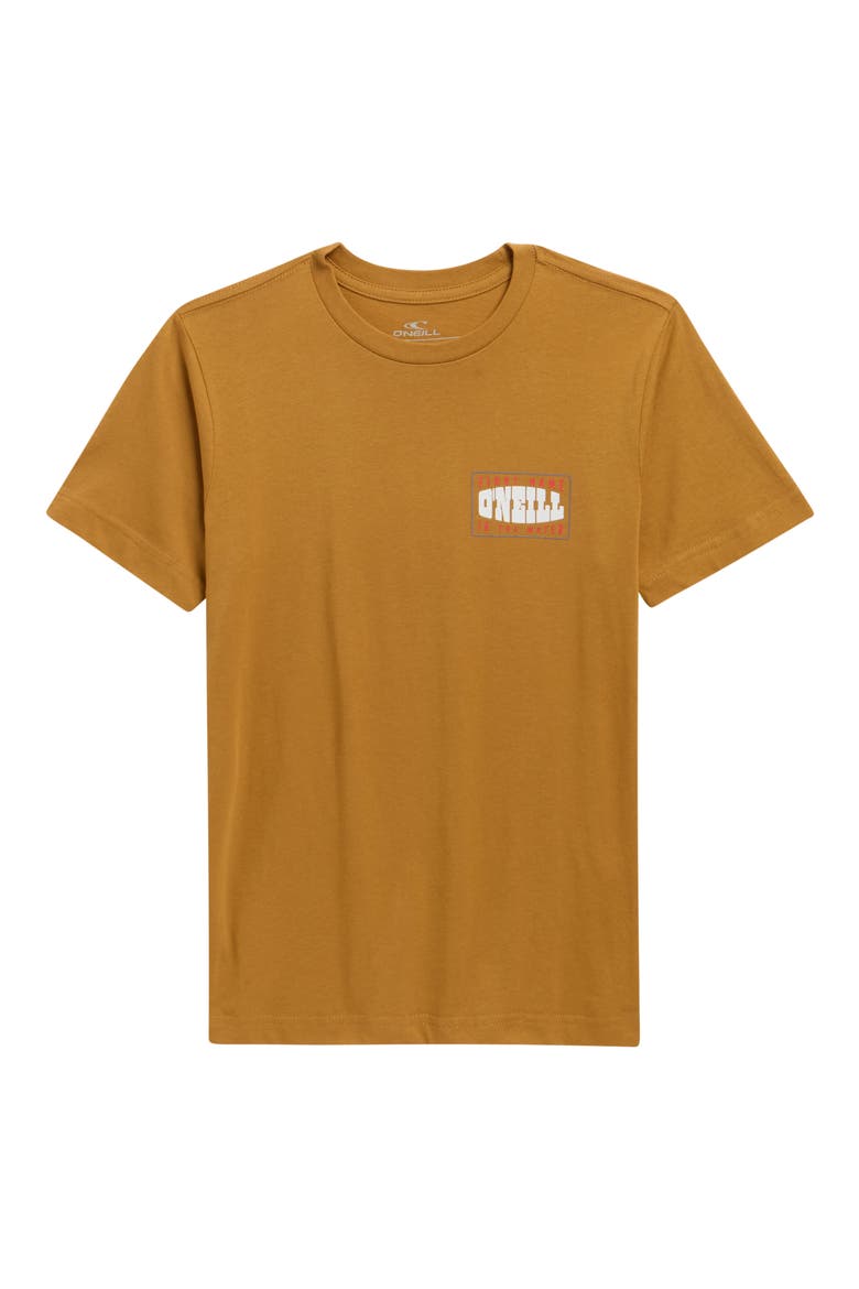 Kids' Western Classics Cotton Graphic T-Shirt, Main, color, BONE BROWN