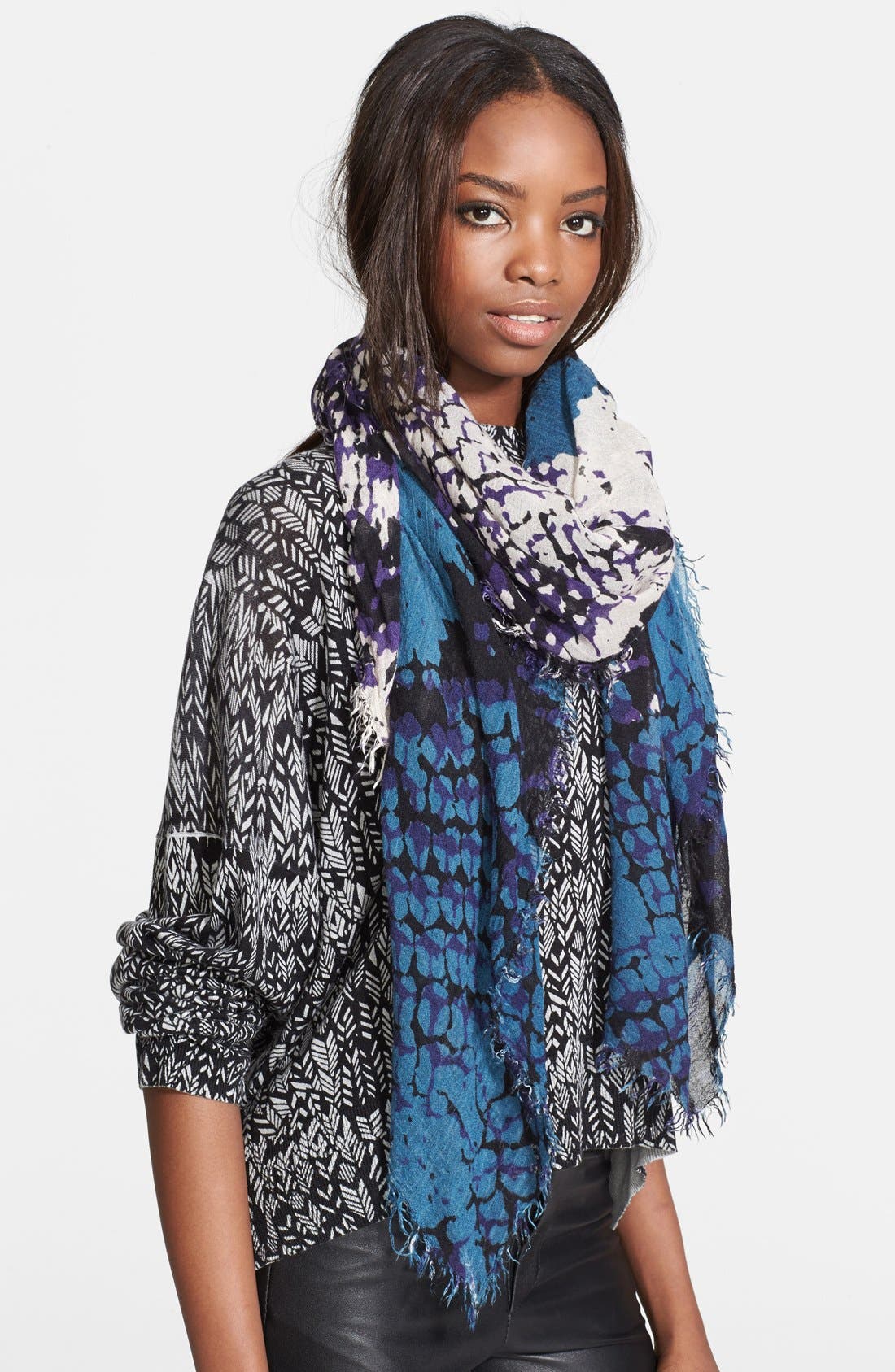 Zadig & Voltaire 'Delta' Python Print Scarf (Women) | Nordstrom