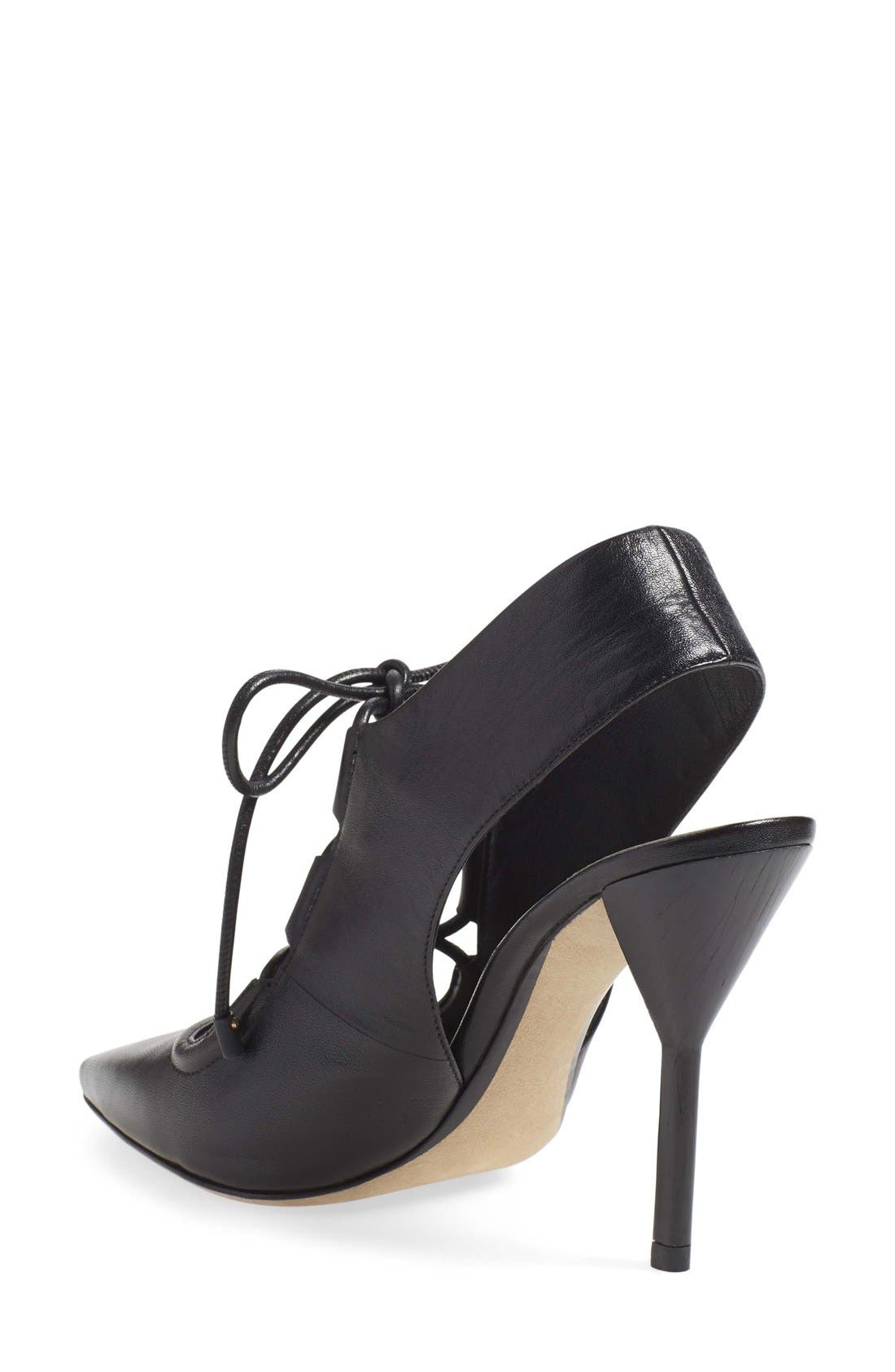 'Martini' Pump, Alternate, color, BLACK LAMB NAPPA