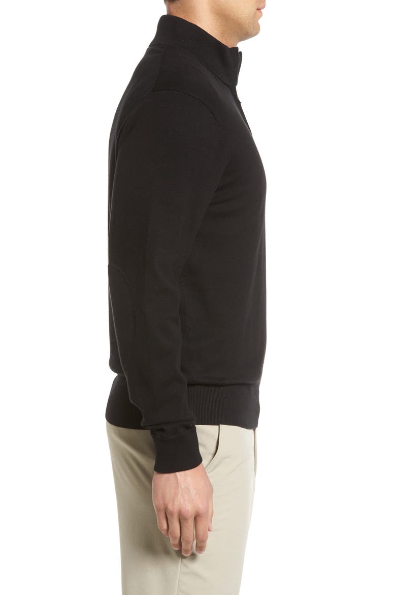 Lakemont Half Zip Sweater, Alternate, color, BLACK