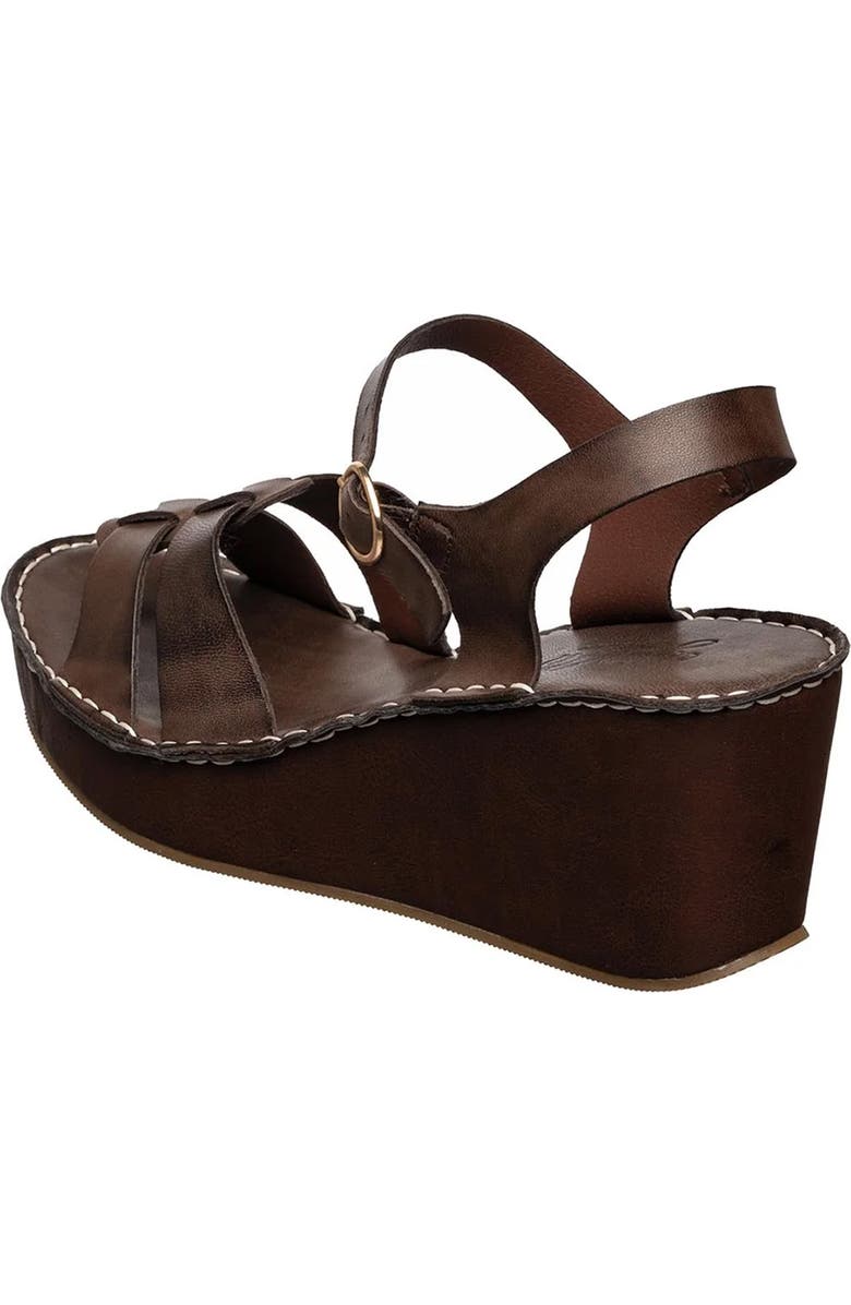 ANTELOPE Saya Platform Wedge Slingback Sandal, Alternate, color, Coffee