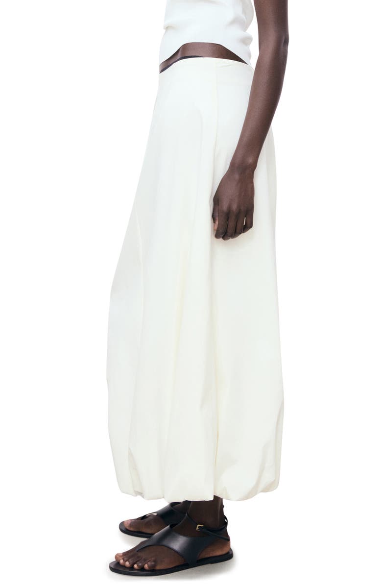 MANGO Balloon Maxi Skirt, Alternate, color, Ecru