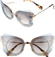 Miu Miu 63mm Butterfly Sunglasses