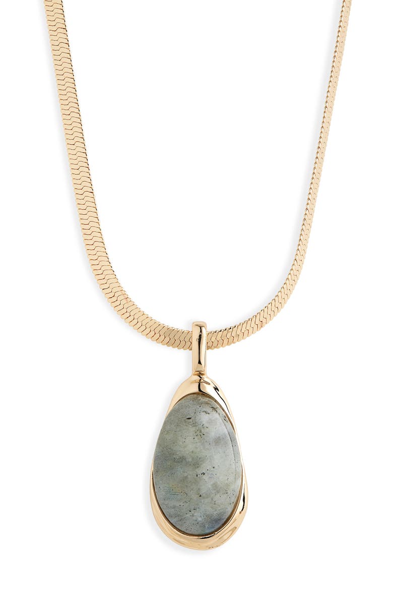 Nordstrom Semiprecious Stone Pendant Necklace, Main, color,