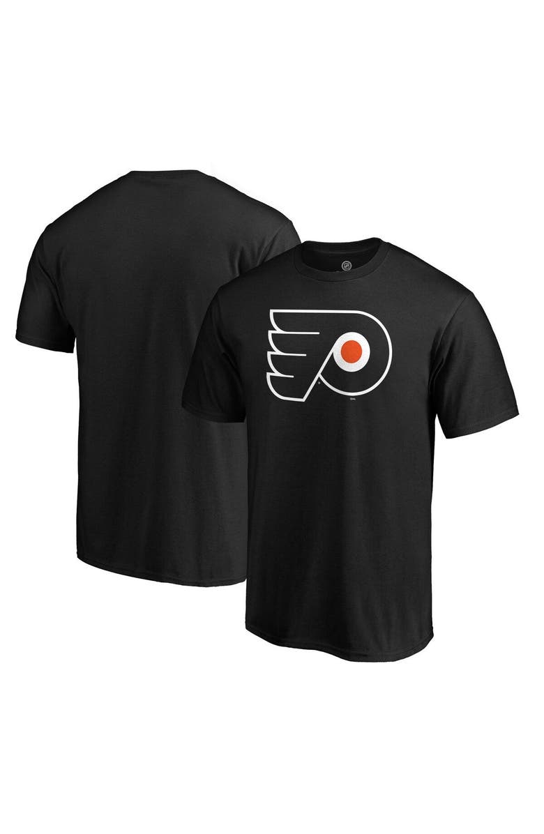 FANATICS Men's Fanatics Branded Black Philadelphia Flyers Team Primary Logo T-Shirt, Alternate, color, 