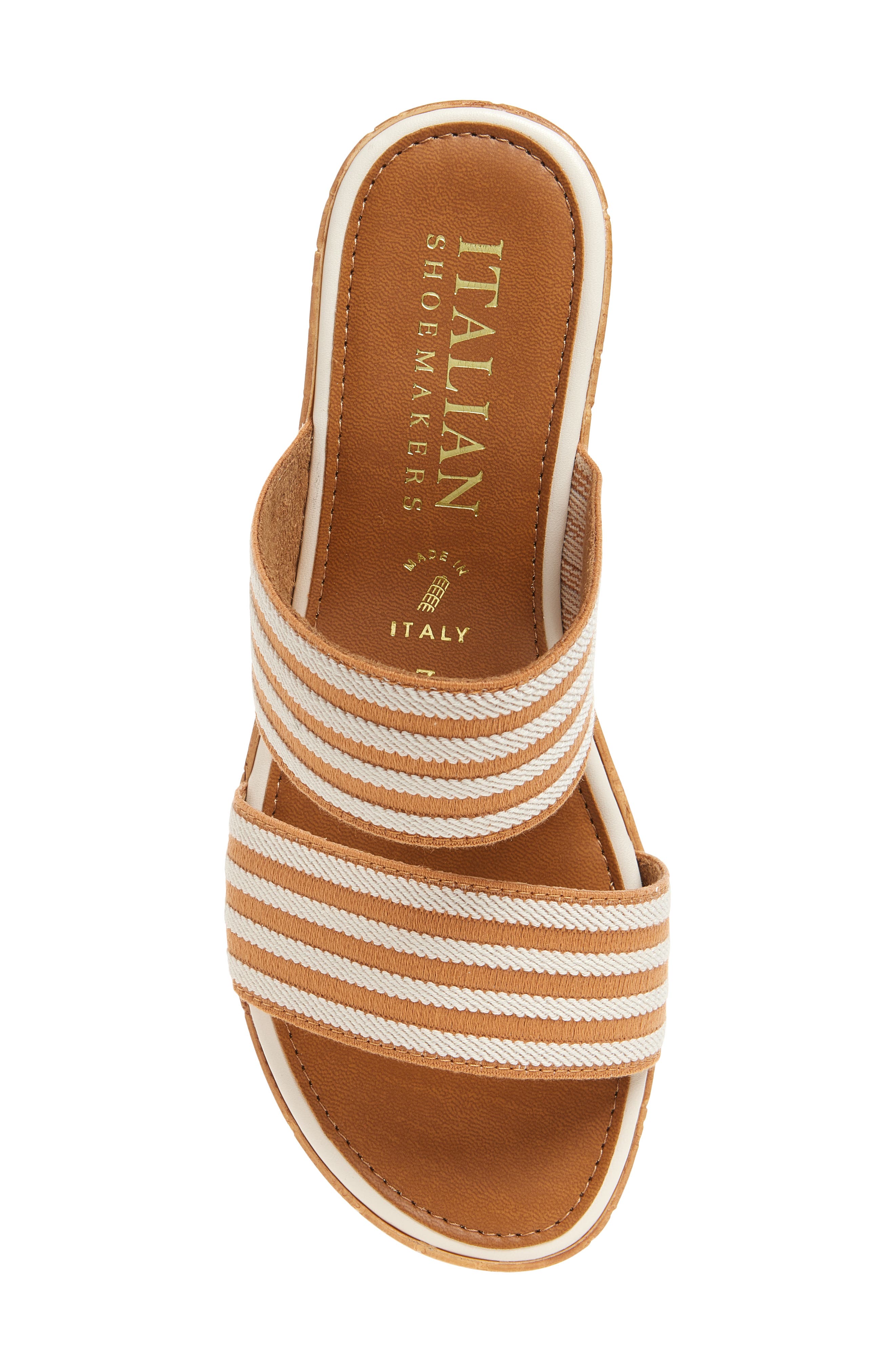 ITALIAN SHOEMAKERS Jaiya Wedge Sandal, Alternate, color, Tan