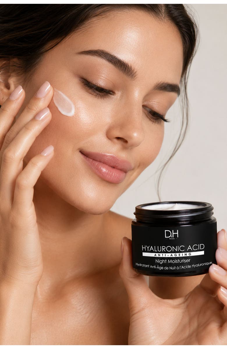 Dr H Hyaluronic Acid Renewal Night Moisturiser for Plumping & Radiance 60ml, Alternate, color, White