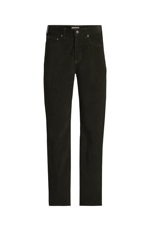 Lands' End Corduroy Comfort Waist Classic Fit 5 Pocket Pant In Black