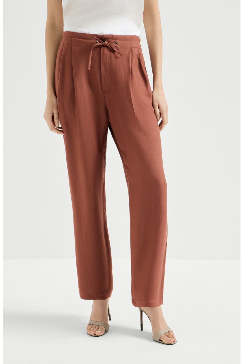 Tailored track trousers, Main, color, Firebrick