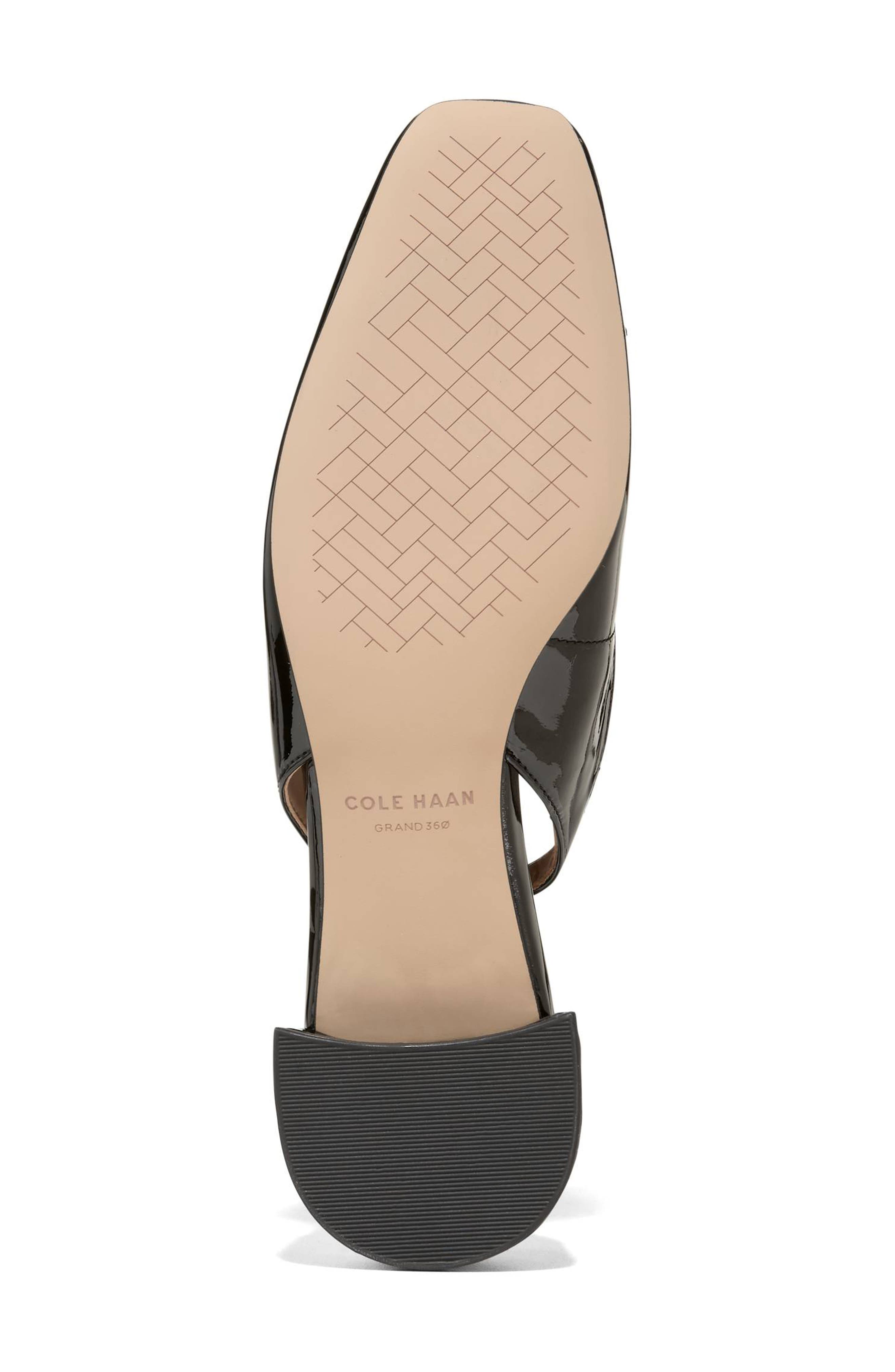 Cole Haan Patsy Bow Slingback Pump, Alternate, color, Black Patent Leather