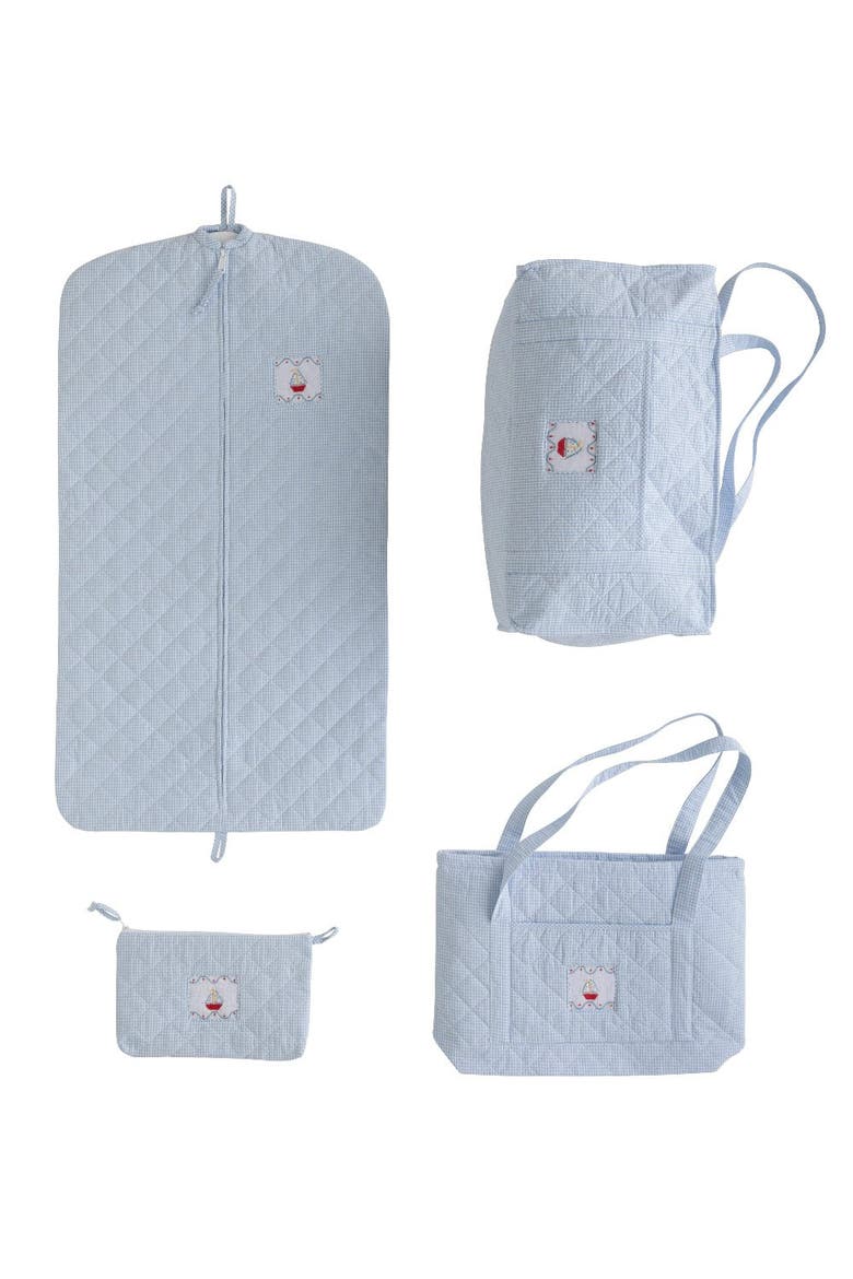 Quilted Luggage Set, Main, color, Sailboat