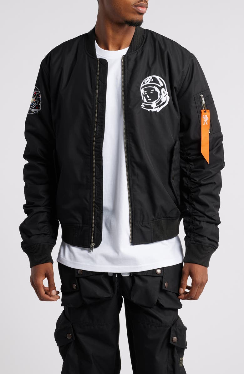 Billionaire Boys Club Thero Embroidered Twill Bomber Jacket, Main, color, 