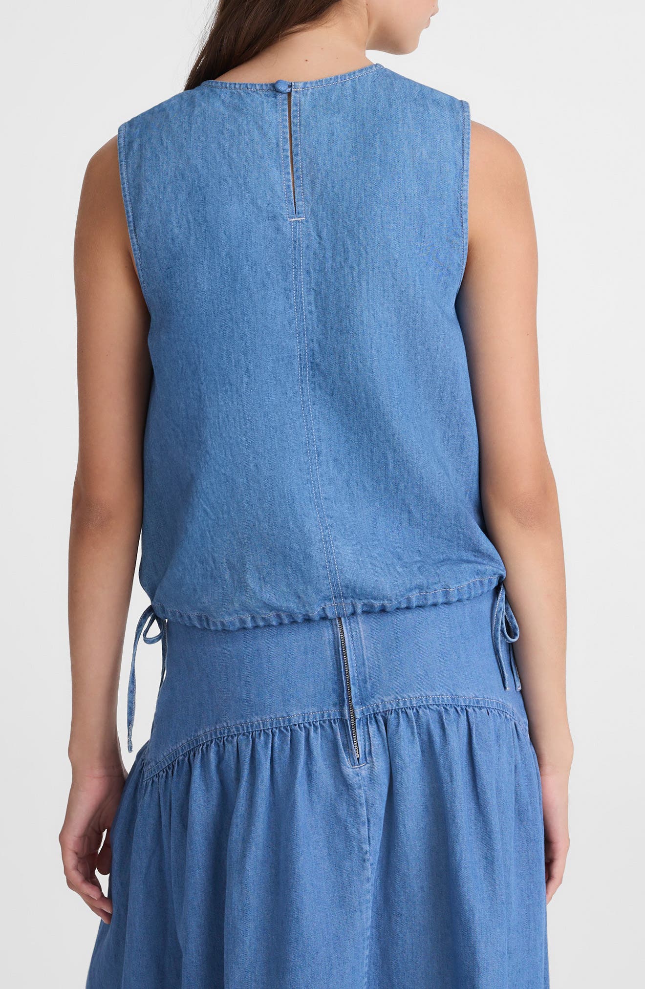 Cinched Denim Shell Top - image 2