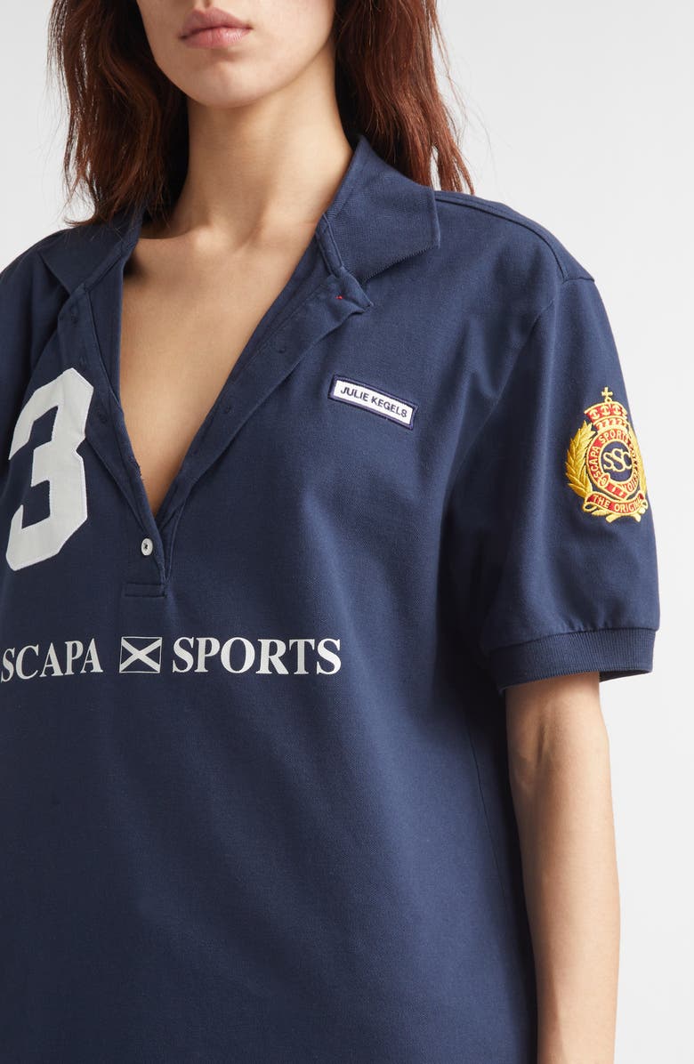 JULIE KEGELS x Scapa Graphic Polo, Alternate, color, Navy