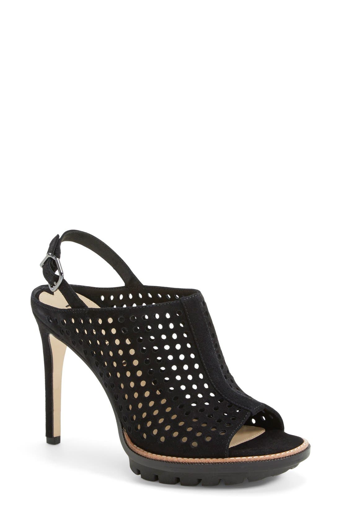 'Tasa' Sandal (Nordstrom Exclusive), Main, color, BLACK SUEDE