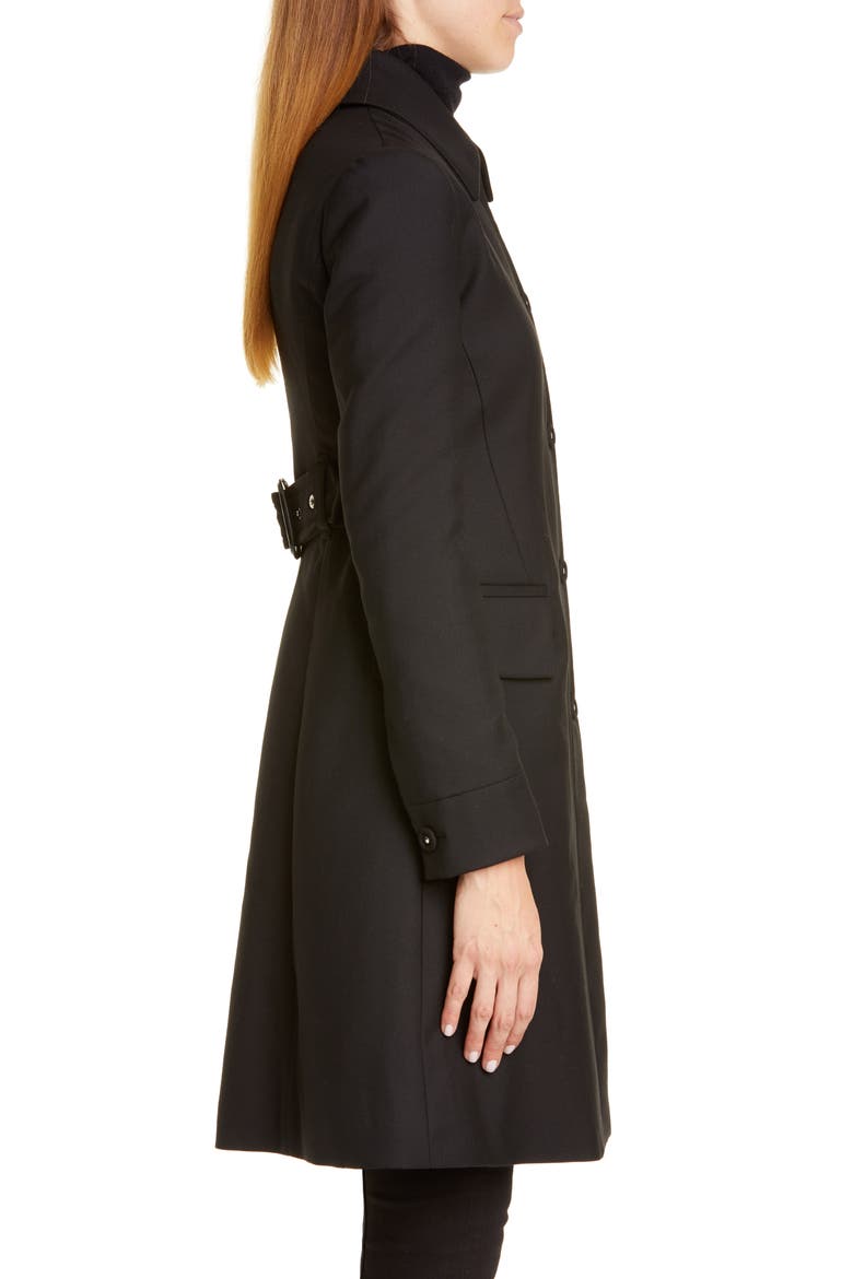 Angus Gabardine Coat, Alternate, color, BLACK