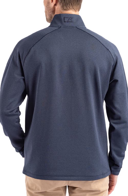 Cutter & Buck Peshastin Fleece Full Zip Jacket In Navy Blue Heather