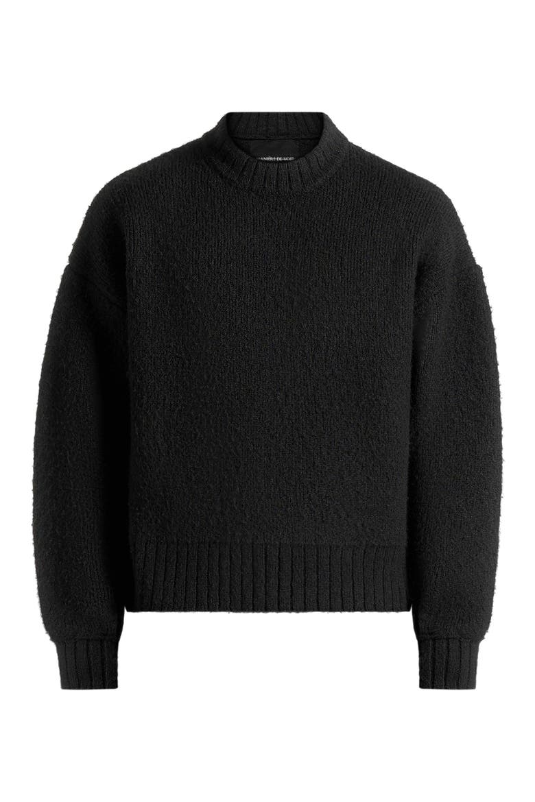 Brushed Wool Knit Jumper, Alternate, color, Black