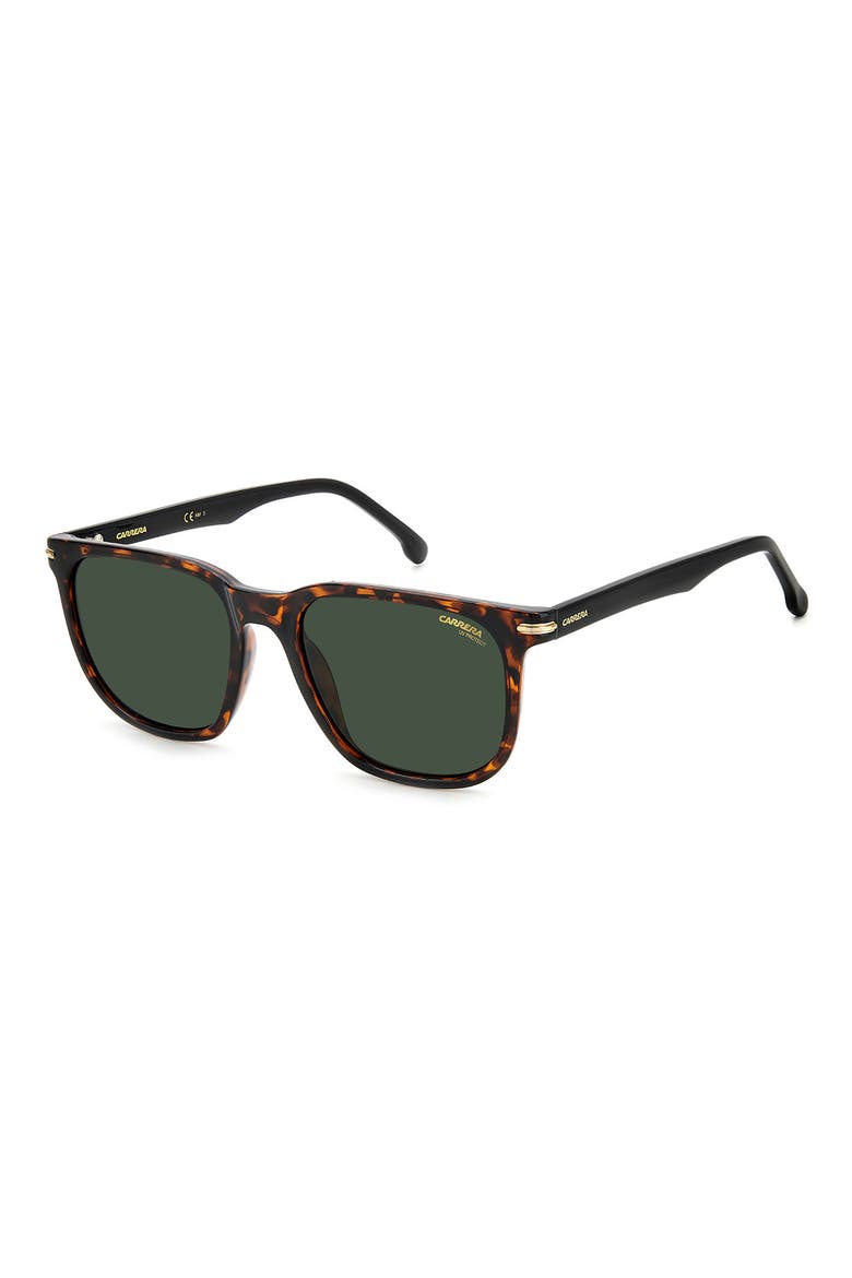 54mm Rectangular Sunglasses, Alternate, color, HAVANA