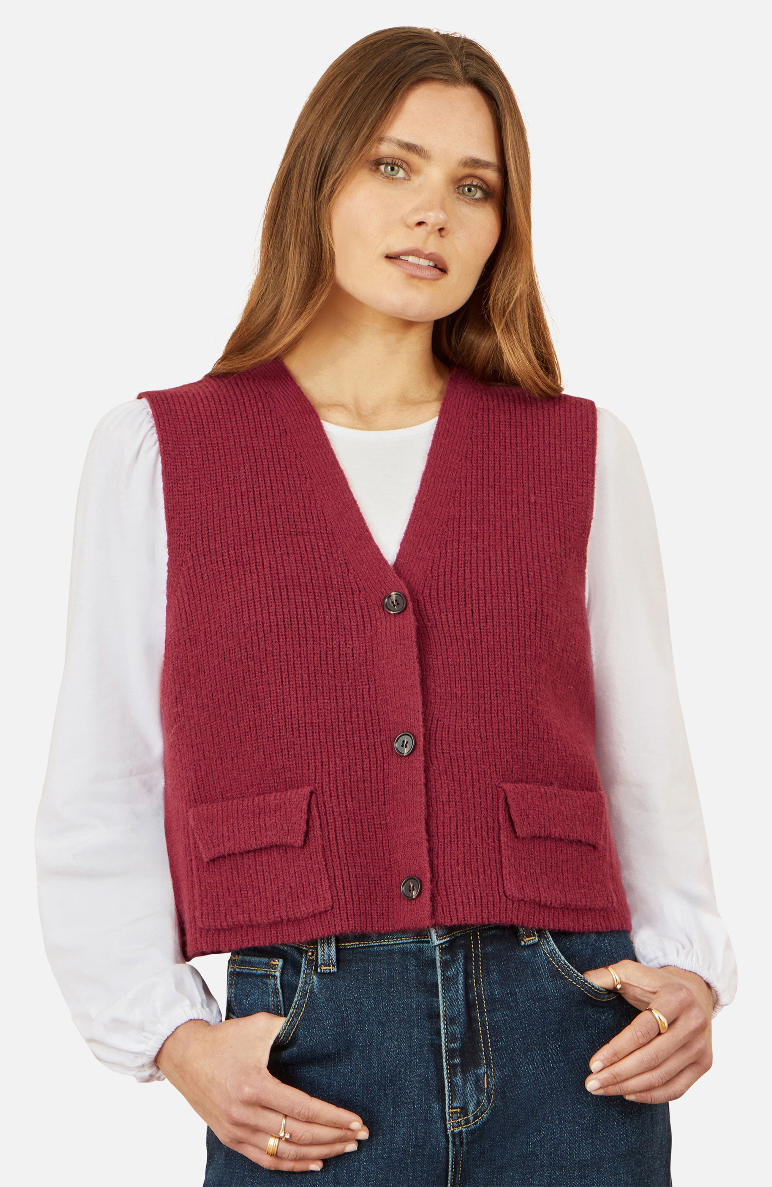 Knitted Pullover Waistcoat - image 3