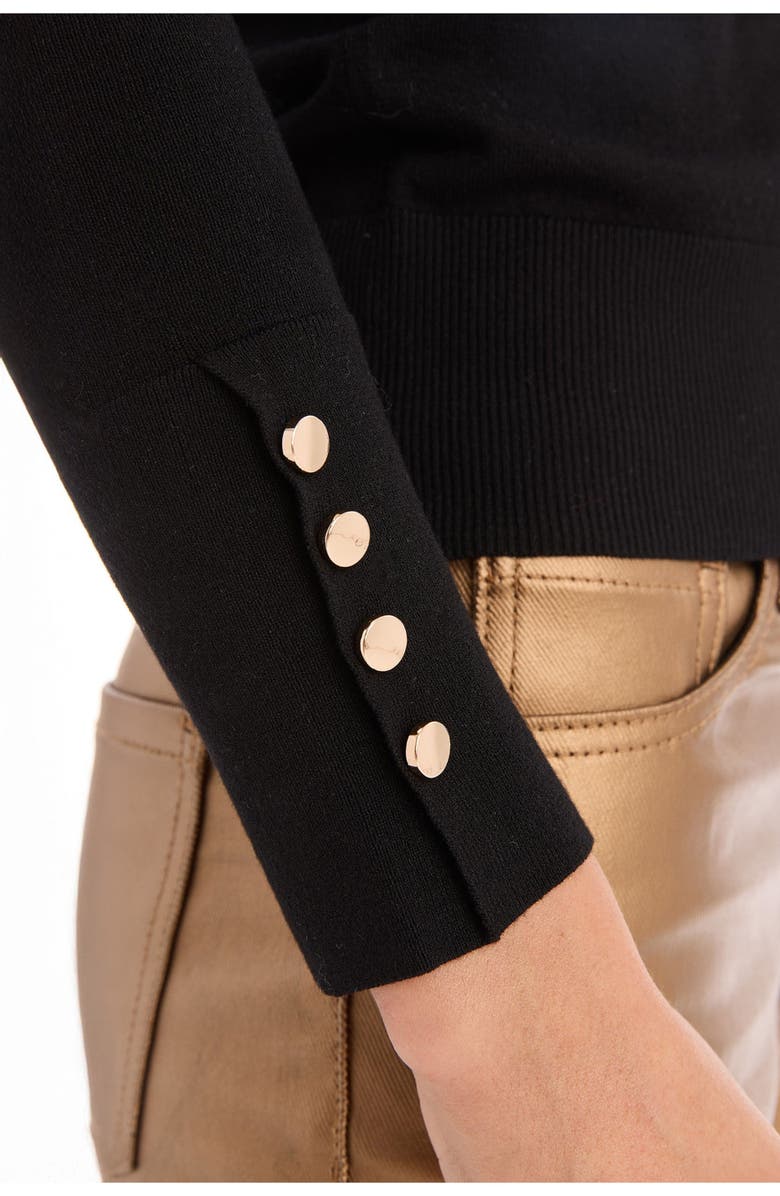 The Noli Shop Marcela Knit Top, Alternate, color, Black