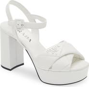 Prada Diagram Platform Sandal