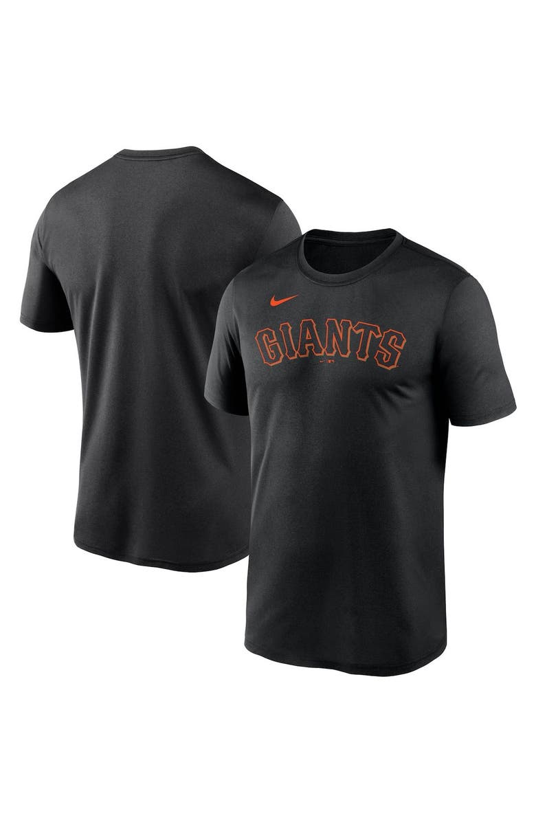 Nike Men's Nike Black San Francisco Giants Wordmark Legend Performance T-Shirt, Alternate, color,