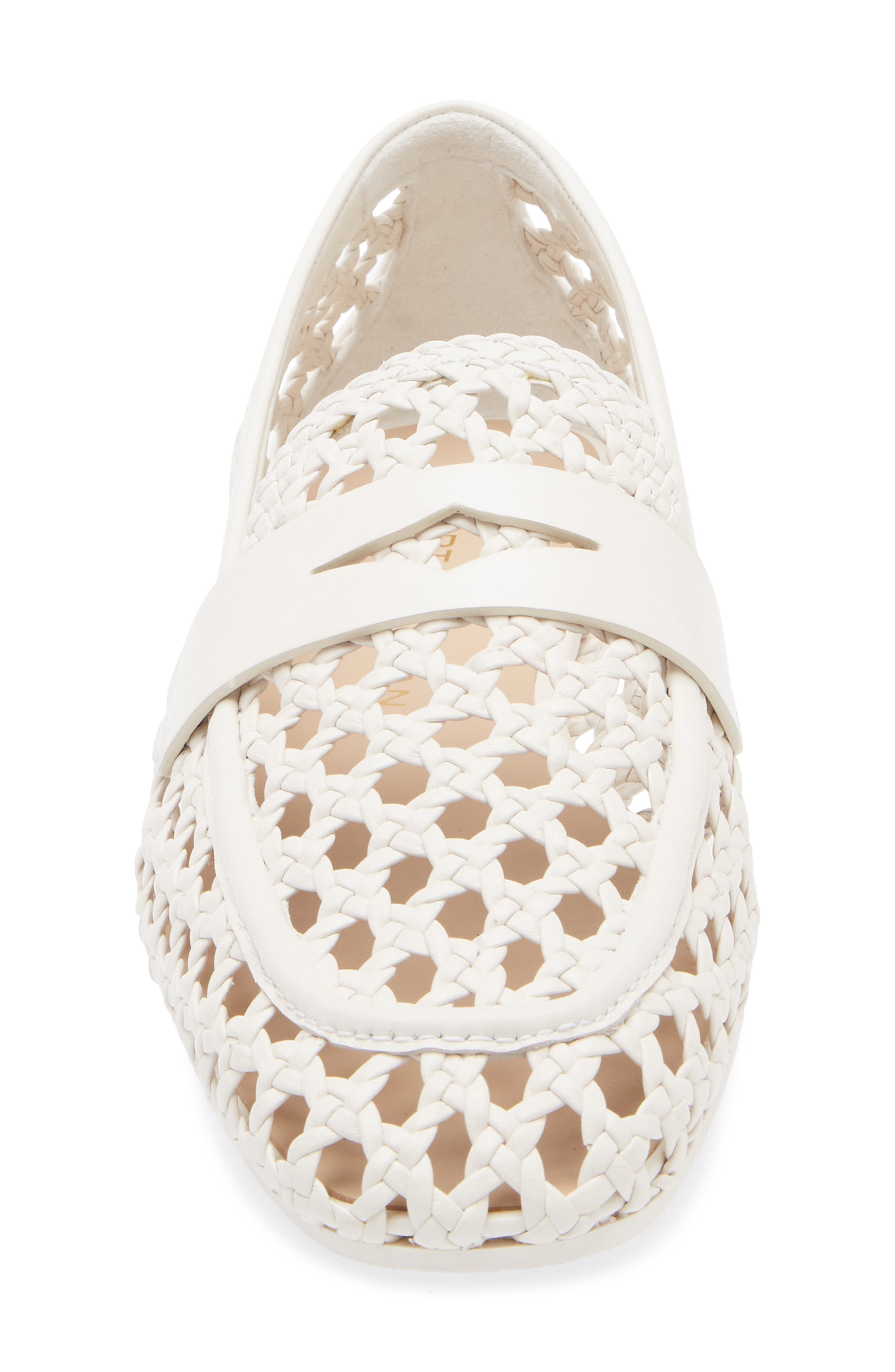 Stuart Weitzman Thea Penny Loafer, Alternate, color, Cream