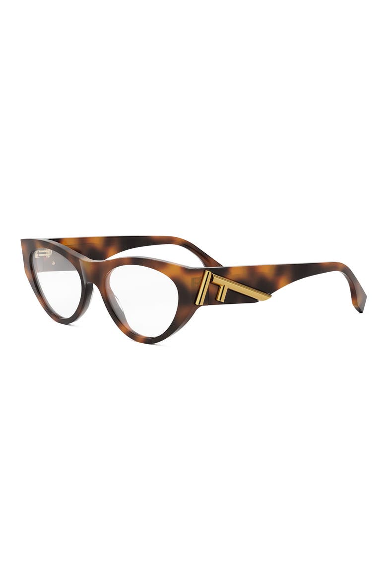 First 52mm Cat Eye Optical Glasses, Alternate, color, BLONDE HAVANA