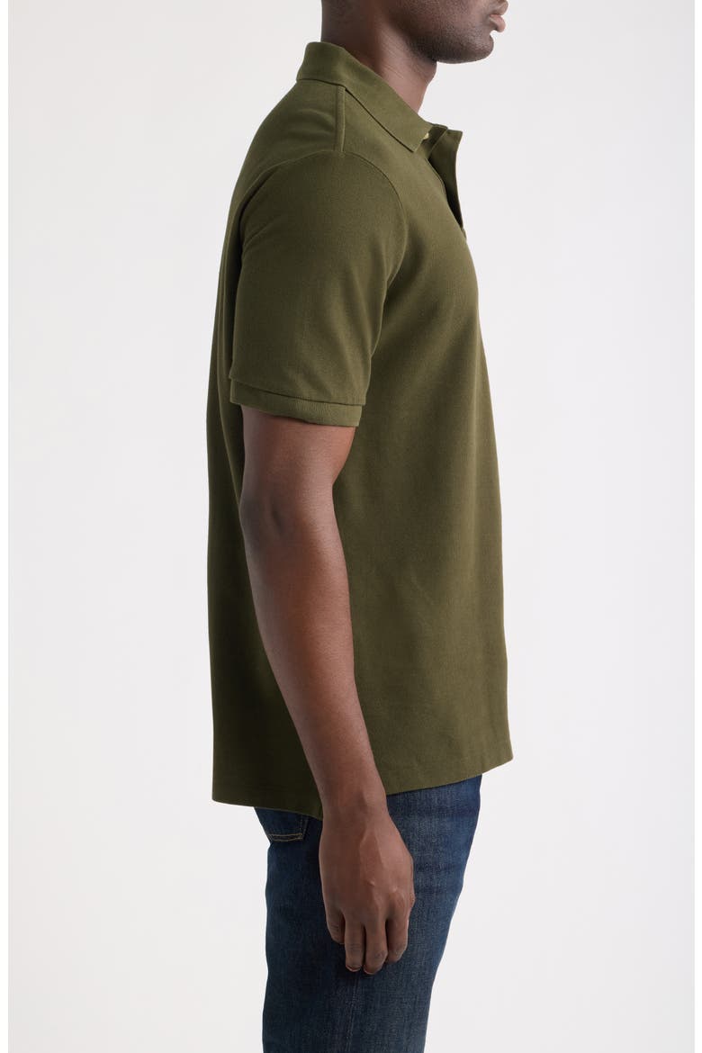 Basic Mesh Polo, Alternate, color, OLIVE