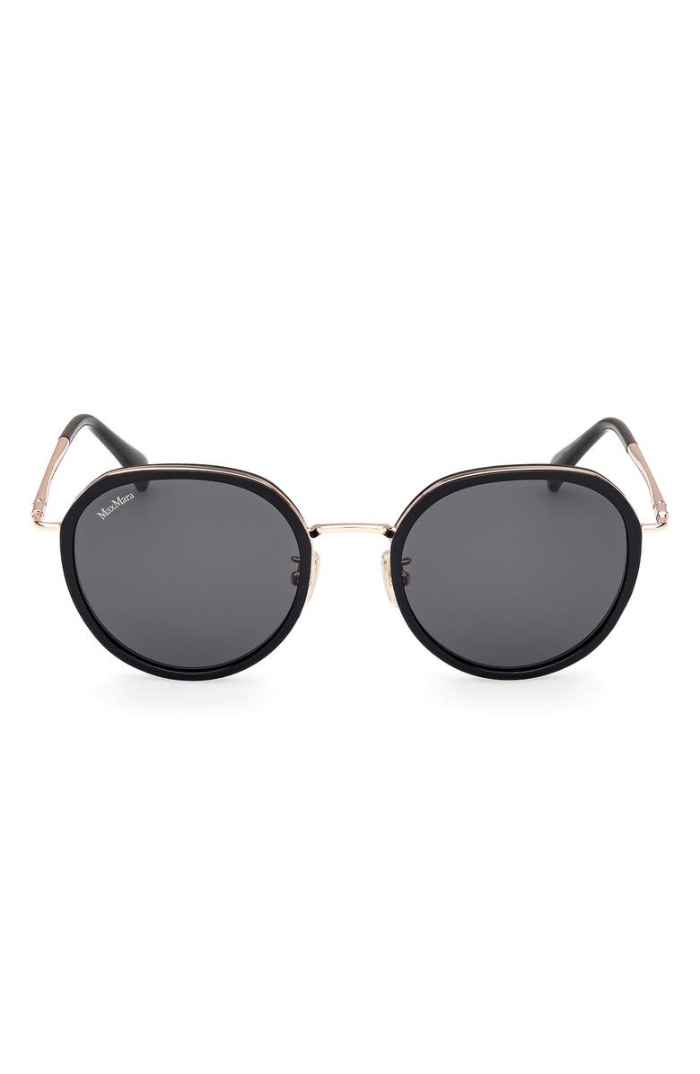 Max Mara 54mm Round Sunglasses, Main, color, 