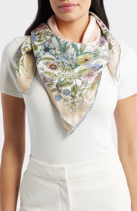 Summer Bounty Series Silk Square Scarf